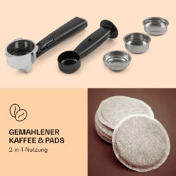 Pausa Espressomaker 1350 Watt 20 Bar Druck Wassertank: 1,4 Liter Edelstahl 10 Pausa Espressomaker 1350 Watt 20 Bar Druck Wassertank: 1,4 Liter Edelstahl -Küchenbedarf Geschäft 10038393 de 0003 logo