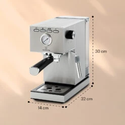 Pausa Espressomaker 1350 Watt 20 Bar Druck Wassertank: 1,4 Liter Edelstahl 15 Pausa Espressomaker 1350 Watt 20 Bar Druck Wassertank: 1,4 Liter Edelstahl -Küchenbedarf Geschäft 10038393 yy 0008 logo