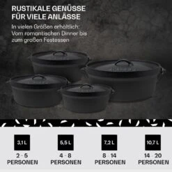 Galloway Dutch Oven 9.0 BBQ-Topf Gusseisen Größe L / 9 Qt 12 Galloway Dutch Oven 9.0 BBQ-Topf Gusseisen Größe L / 9 Qt -Küchenbedarf Geschäft 10038582 de 0006 usp