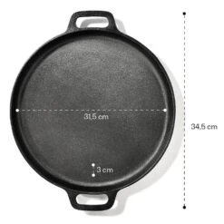 Canadienne Runde Grillpfanne Glatt 35 X 3 Cm (ØxH) Gusseisen -Küchenbedarf Geschäft 10038591 yy 0005 logo