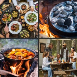 Guernsey Premium Dutch Oven 9.0 BBQ-Topf Gusseisen Standfüße Größe L / 9 Qt -Küchenbedarf Geschäft 10038643 de 0005 usp