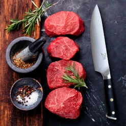 Alpha-Royal German 8" Kochmesser 56 HCR Edelstahl -Küchenbedarf Geschäft 10039001 yy 0005 logo