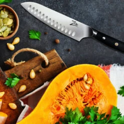 Alpha-Royal German 7" Santokumesser 56 HCR Edelstahl -Küchenbedarf Geschäft 10039005 yy 0005 logo