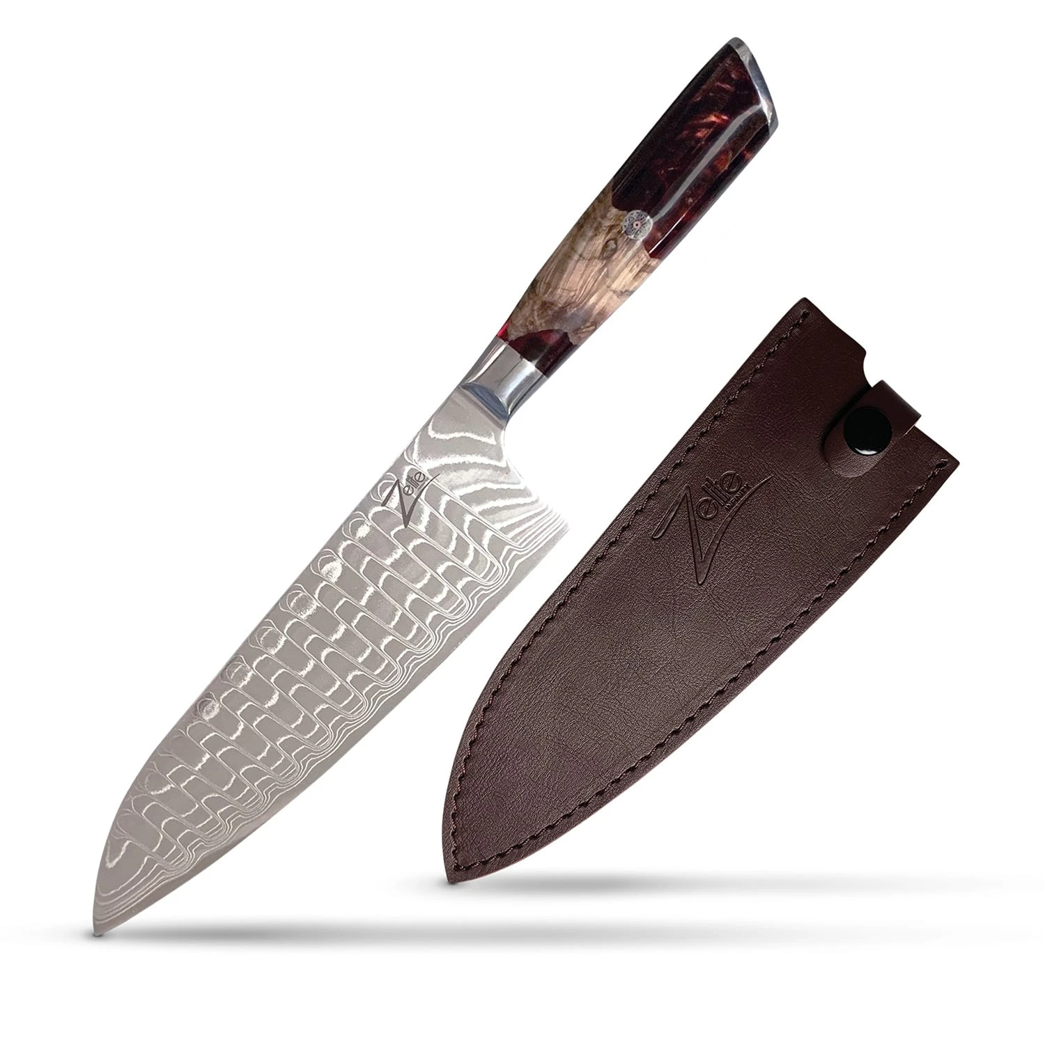 Infinity Wave 8" Kochmesser 61 HRC Damaszenerstahl 1 Infinity Wave 8" Kochmesser 61 HRC Damaszenerstahl