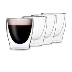 DUOS Doppelwandiges Glas 80 Ml Trinkglas Espresso Borosilikatglas