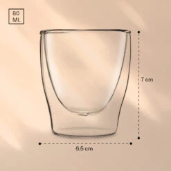 DUOS Doppelwandiges Glas 80 Ml Trinkglas Espresso Borosilikatglas -Küchenbedarf Geschäft 10039886 yy 0007 logo