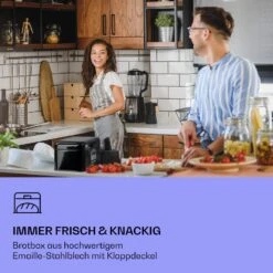 Delaware Brotkasten Metall 30 X 16 X 20,5 Cm Klappdeckel Lüftungslöcher -Küchenbedarf Geschäft 10039910 de 0002 logo