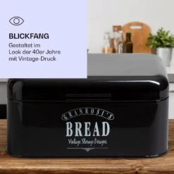 Delaware Brotkasten Metall 30 X 16 X 20,5 Cm Klappdeckel Lüftungslöcher -Küchenbedarf Geschäft 10039910 de 0004 logo