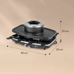 Entrecote 2-in-1 Raclette-Grill & Fondue Naturstein 1100W 8 Personen -Küchenbedarf Geschäft 10039922 yy 0007 logo