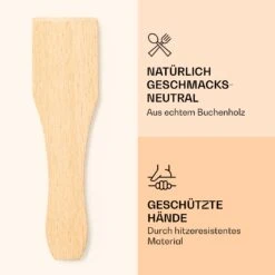 Raclette Spatulas Holzspatel Pfannenwender Zubehör 8 Stück Für Raclette-Pfännchen 6 Raclette Spatulas Holzspatel Pfannenwender Zubehör 8 Stück Für Raclette-Pfännchen -Küchenbedarf Geschäft 10039924 de 0003 logo