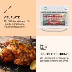 Vigor Air Heißluftfritteuse 1800 W 30 Liter 18 Programme 12 Vigor Air Heißluftfritteuse 1800 W 30 Liter 18 Programme -Küchenbedarf Geschäft 10039941 de 0005 logo