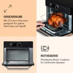 Prime Air Heißluftfritteuse 1500W 23l Timer 8 Programme 11 Prime Air Heißluftfritteuse 1500W 23l Timer 8 Programme -Küchenbedarf Geschäft 10040025 de 0005 logo