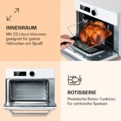 Prime Air Heißluftfritteuse 1500W 23l Timer 8 Programme -Küchenbedarf Geschäft 10040026 de 0005 logo