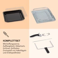 Prime Air Heißluftfritteuse 1500W 23l Timer 8 Programme -Küchenbedarf Geschäft 10040026 de 0006 logo