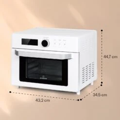 Prime Air Heißluftfritteuse 1500W 23l Timer 8 Programme -Küchenbedarf Geschäft 10040026 yy 0007 dimensions