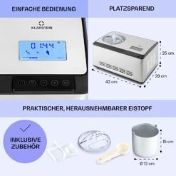 Dolce Bacio Smart Eiscremebereiter Yogurtmaker Kompressor 2 Liter WiFi Touch Edelstahl 13 Dolce Bacio Smart Eiscremebereiter Yogurtmaker Kompressor 2 Liter WiFi Touch Edelstahl -Küchenbedarf Geschäft 10040048 de 0006 logo