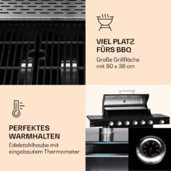 Valdosta 6.1 Gasgrill 6+1 Brenner 19,3 KW Gesamtleistung -Küchenbedarf Geschäft 10040269 de 0003 logo