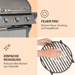 Lucifer 3 Gasgrill 3 X 3,6 KW Brenner 60x45cm Grill Edelstahl Mobil 14 Lucifer 3 Gasgrill 3 X 3,6 KW Brenner 60x45cm Grill Edelstahl Mobil -Küchenbedarf Geschäft 10040280 de 0007 logo