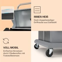 Lucifer 4 Gasgrill 4 X 3,6 KW Brenner 69x45cm Grill Edelstahl Mobil 13 Lucifer 4 Gasgrill 4 X 3,6 KW Brenner 69x45cm Grill Edelstahl Mobil -Küchenbedarf Geschäft 10040281 de 0006 logo