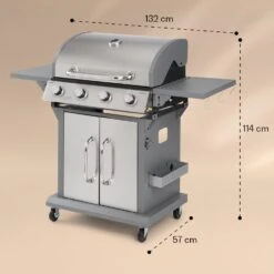 Lucifer 4 Gasgrill 4 X 3,6 KW Brenner 69x45cm Grill Edelstahl Mobil 15 Lucifer 4 Gasgrill 4 X 3,6 KW Brenner 69x45cm Grill Edelstahl Mobil -Küchenbedarf Geschäft 10040281 yy 0008 dimensions