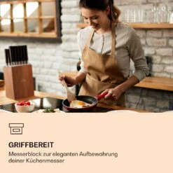Kitano XL 13tlg. Messer-Set Mit Block 12 Messer Stahl Edler Holzblock -Küchenbedarf Geschäft 10040325 de 0002 logo