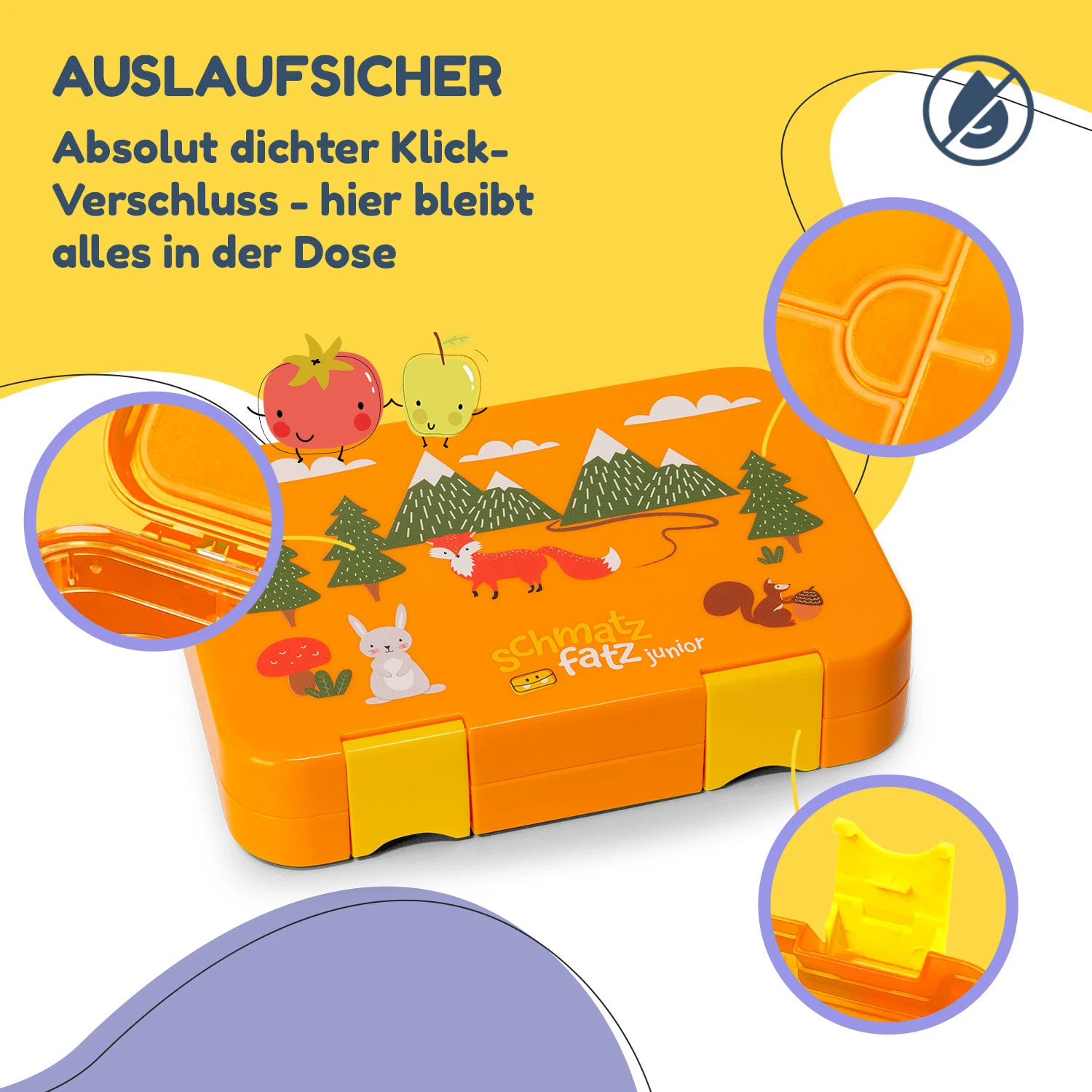 Junior Lunchbox 6 Fächer 21,3 X 15 X 4,5 Cm (BxHxT) BPA-frei 3 Junior Lunchbox 6 Fächer 21,3 X 15 X 4,5 Cm (BxHxT) BPA-frei – Bild 3
