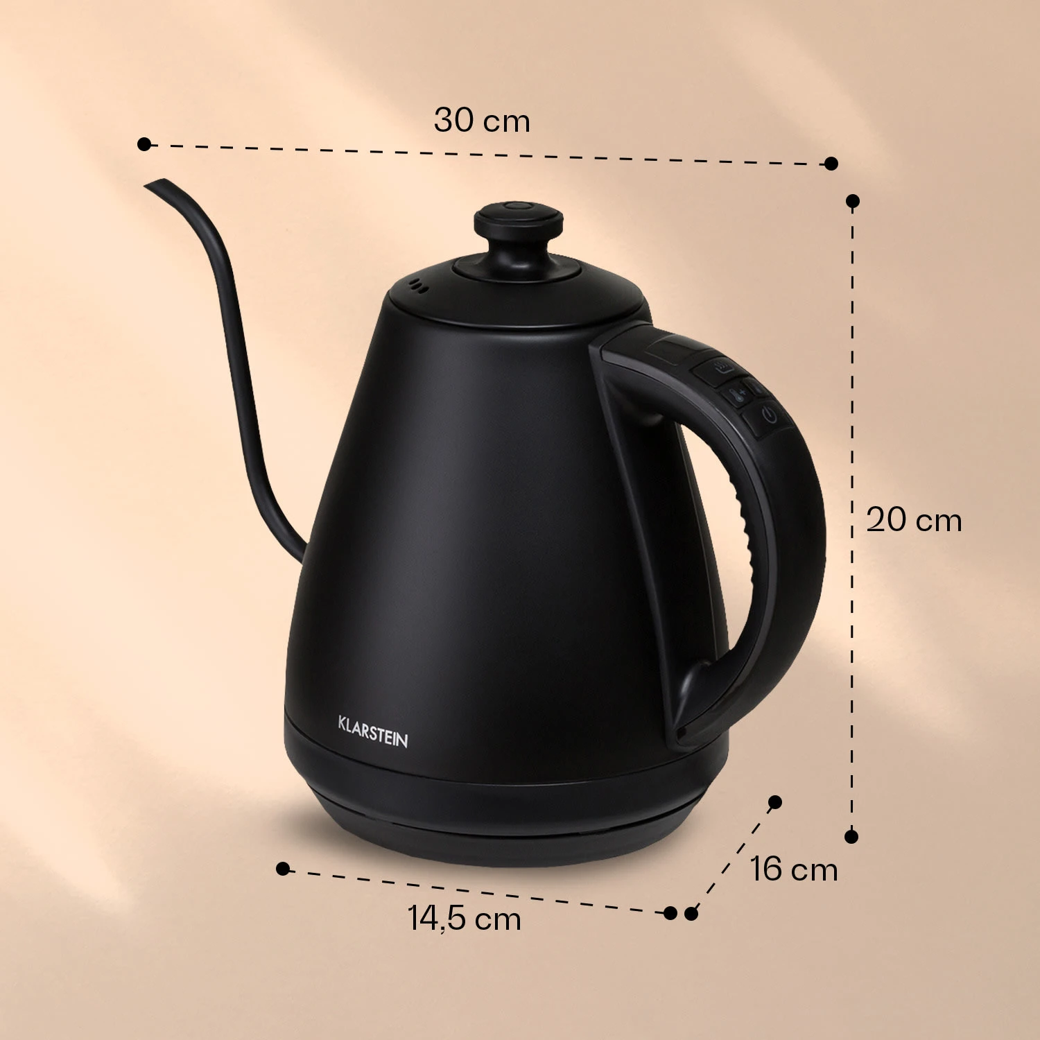 Garcon Wasserkocher 1L 2000W Warmhaltefunktion Schwanenhals Edelstahl 7 Garcon Wasserkocher 1L 2000W Warmhaltefunktion Schwanenhals Edelstahl – Bild 7