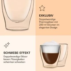 DUOS Doppelwandiges Thermoglas 200 Ml Borosilikatglas Handgemacht -Küchenbedarf Geschäft 10040363 de 0006 logo