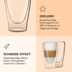 DUOS Doppelwandiges Glas 400 Ml Trinkglas Espresso Borosilikatglas -Küchenbedarf Geschäft 10040365 de 0006 logo