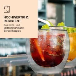DUOS Jumbo Doppelwandiges Thermoglas 310ml Borosilikatglas Handgemacht 8 DUOS Jumbo Doppelwandiges Thermoglas 310ml Borosilikatglas Handgemacht -Küchenbedarf Geschäft 10040366 de 0003 logo