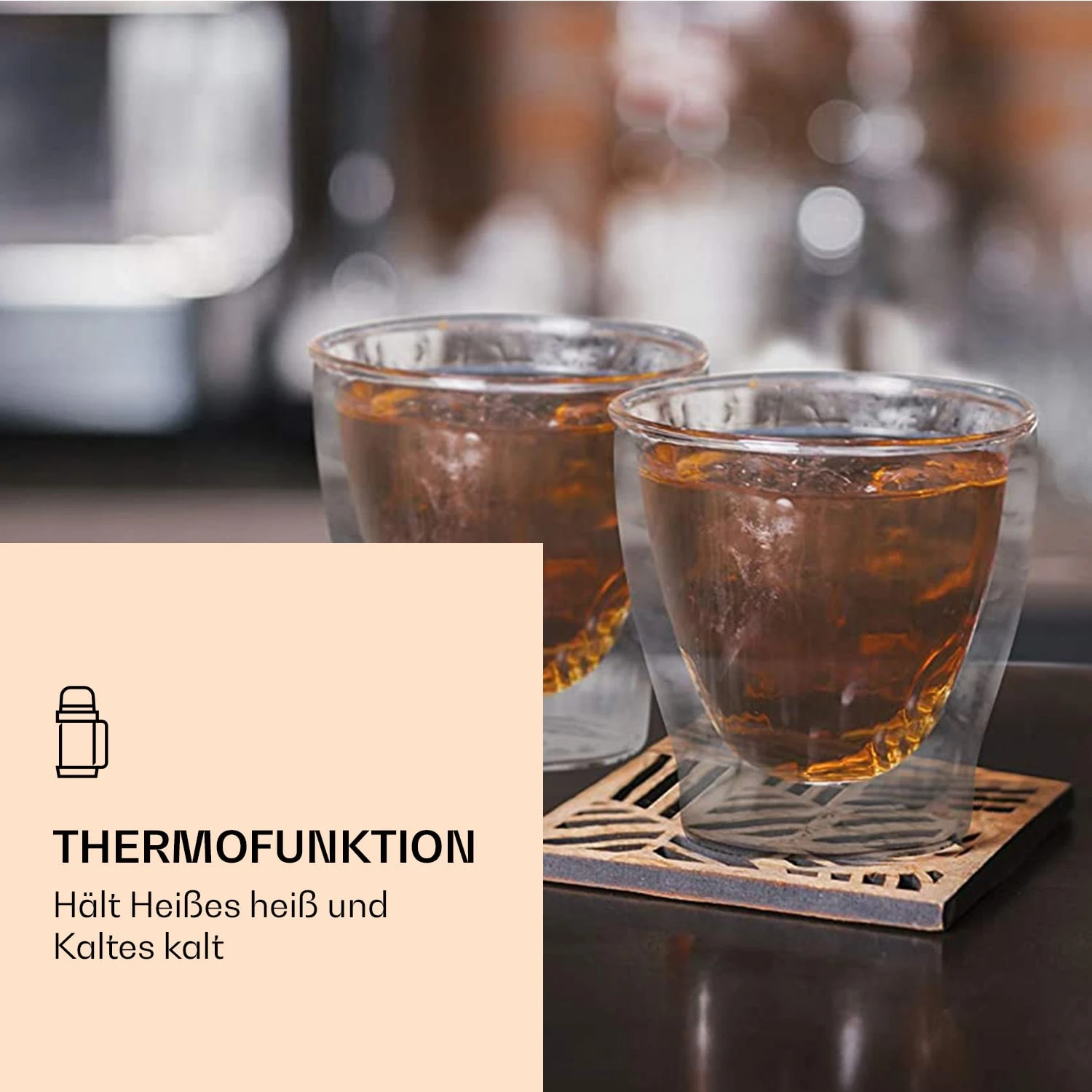 DUOS Doppelwandiges Glas | Thermoglas | 80, 200, 310, 400 Ml | Trinkglas | Espressoglas, Teeglas, Shotglas | Für Heiße Und Kalte Getränke | Borosilikatglas| Hitze- Und Kältebeständig | Handgemacht | Spülmaschinenfest | Schwebe-Effekt 4 DUOS Doppelwandiges Glas | Thermoglas | 80, 200, 310, 400 Ml | Trinkglas | Espressoglas, Teeglas, Shotglas | Für Heiße Und Kalte Getränke | Borosilikatglas| Hitze- Und Kältebeständig | Handgemacht | Spülmaschinenfest | Schwebe-Effekt – Bild 4