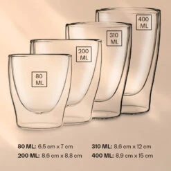 DUOS Doppelwandiges Glas | Thermoglas | 80, 200, 310, 400 Ml | Trinkglas | Espressoglas, Teeglas, Shotglas | Für Heiße Und Kalte Getränke | Borosilikatglas| Hitze- Und Kältebeständig | Handgemacht | Spülmaschinenfest | Schwebe-Effekt 13 DUOS Doppelwandiges Glas | Thermoglas | 80, 200, 310, 400 Ml | Trinkglas | Espressoglas, Teeglas, Shotglas | Für Heiße Und Kalte Getränke | Borosilikatglas| Hitze- Und Kältebeständig | Handgemacht | Spülmaschinenfest | Schwebe-Effekt -Küchenbedarf Geschäft 10040368 yy 0007 logo