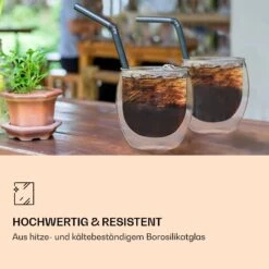 DUOS Jumbo Doppelwandiges Glas 410 Ml Thermofunktion Inkl. Edelstahl-Löffel -Küchenbedarf Geschäft 10040397 de 0003 logo