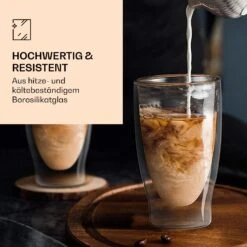 DUOS Doppelwandiges Glas 80, 200, 310, 400 Ml Thermofunktion Inkl. Edelstahl-Löffel -Küchenbedarf Geschäft 10040399 de 0004 logo