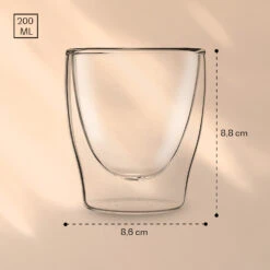 DUOS Doppelwandiges Glas 200 Ml Thermofunktion Inkl. Edelstahl-Löffel -Küchenbedarf Geschäft 10040401 yy 0007 logo