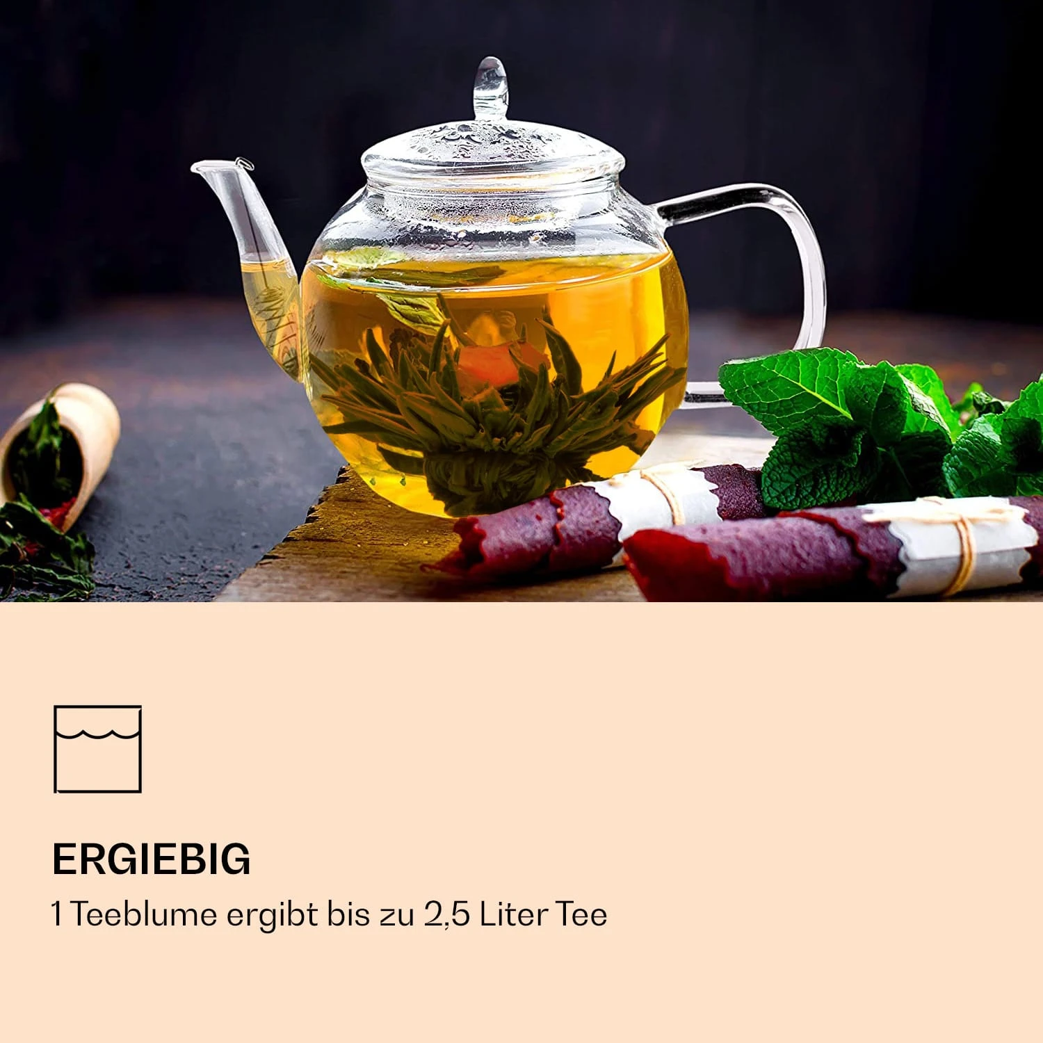 Feelino 6er Teeblume Mix Schwarz 2 Feelino 6er Teeblume Mix Schwarz – Bild 2