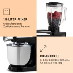 Renata Rossa Küchenmaschine 3-in-1 2000W 2,7PS 5Ltr Edelstahl BPA-frei 13 Renata Rossa Küchenmaschine 3-in-1 2000W 2,7PS 5Ltr Edelstahl BPA-frei -Küchenbedarf Geschäft 10040500 de 0006 logo