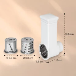 Renata Salat-Reibeaufsatz Zubehör Grob, Mittel, Fein -Küchenbedarf Geschäft 10040501 yy 0004 dimensions