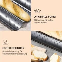 Feelino Baguettblech 3 Mulden -Küchenbedarf Geschäft 10040540 de 0004 logo