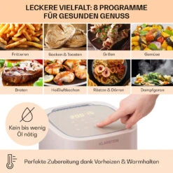 Crisp-Pro Heißluftfritteuse Air Fryer 1400W 2,8 Ltr Timer Edelstahl 8 Crisp-Pro Heißluftfritteuse Air Fryer 1400W 2,8 Ltr Timer Edelstahl -Küchenbedarf Geschäft 10040699 de 0003 usp