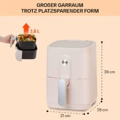 Crisp-Pro Heißluftfritteuse Air Fryer 1400W 2,8 Ltr Timer Edelstahl 11 Crisp-Pro Heißluftfritteuse Air Fryer 1400W 2,8 Ltr Timer Edelstahl -Küchenbedarf Geschäft 10040699 de 0006 usp