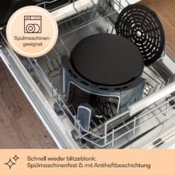 Crisp-Pro Heißluftfritteuse Air Fryer 1400W 3,5 Ltr 8 Programme Timer -Küchenbedarf Geschäft 10040701 de 0004 logo