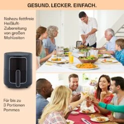 Crisp-Pro Heißluftfritteuse Air Fryer 1400W 3,5 Ltr 8 Programme Timer -Küchenbedarf Geschäft 10040701 de 0005 logo