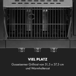 Valdosta 3.1 Gasgrill 3 X 2,8 KW + 2,5 KW Brenner Edelstahl Mobil -Küchenbedarf Geschäft 10040704 de 0003 logo