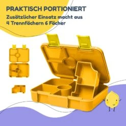 Schmatzfatz By Lite Lunchbox 6 Fächer 20,8x4,5x15 Cm BPA-frei Tritan -Küchenbedarf Geschäft 10040717 de 0004 logo