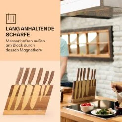 Kazuno Messerset 7 Teile Magnetischer Block PVD Titanium-Beschichtung -Küchenbedarf Geschäft 10040726 de 0004 usp