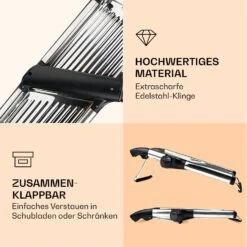 Mandoline Küchenhobel Gourmet Edelstahl 1 Bis 9 Mm Julienne-Schneider -Küchenbedarf Geschäft 10040835 de 0005 logo