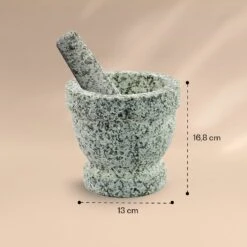 Mörser Mit Stößel 360 Ml Geriffelte Innenseite Rutschfest -Küchenbedarf Geschäft 10040838 yy 0006 logo