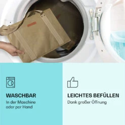 Einkaufstasche 4er Set Wiederverwendbar Waschbar Faltbar Verstärkt -Küchenbedarf Geschäft 10040845 de 0004 logo