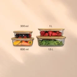 Frischhaltedosen 4er-Set Borosilikatglas Bambusdeckel Stapelbar 4 Größen 9 Frischhaltedosen 4er-Set Borosilikatglas Bambusdeckel Stapelbar 4 Größen -Küchenbedarf Geschäft 10040858 yy 0005 logo